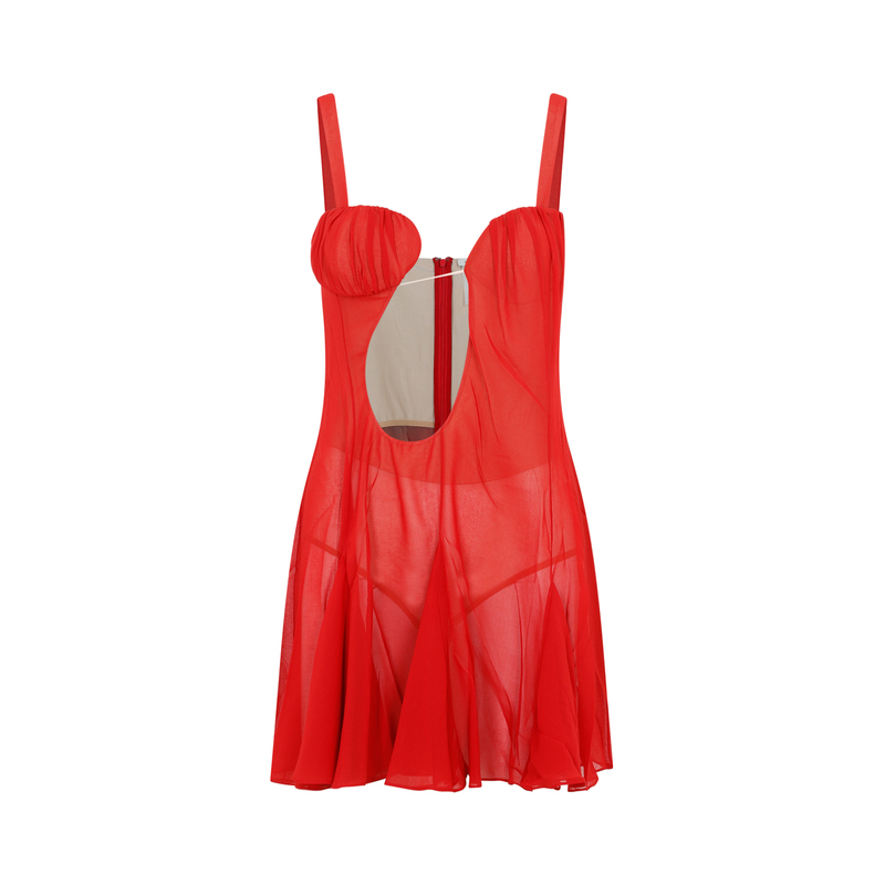 ワンピース NENSI DOJAKA ASYMMETRICAL PANEL GODET MINI DRESS Nensi Dojaka Asymmetrical Panel Godet Mini Dress | Garmentory