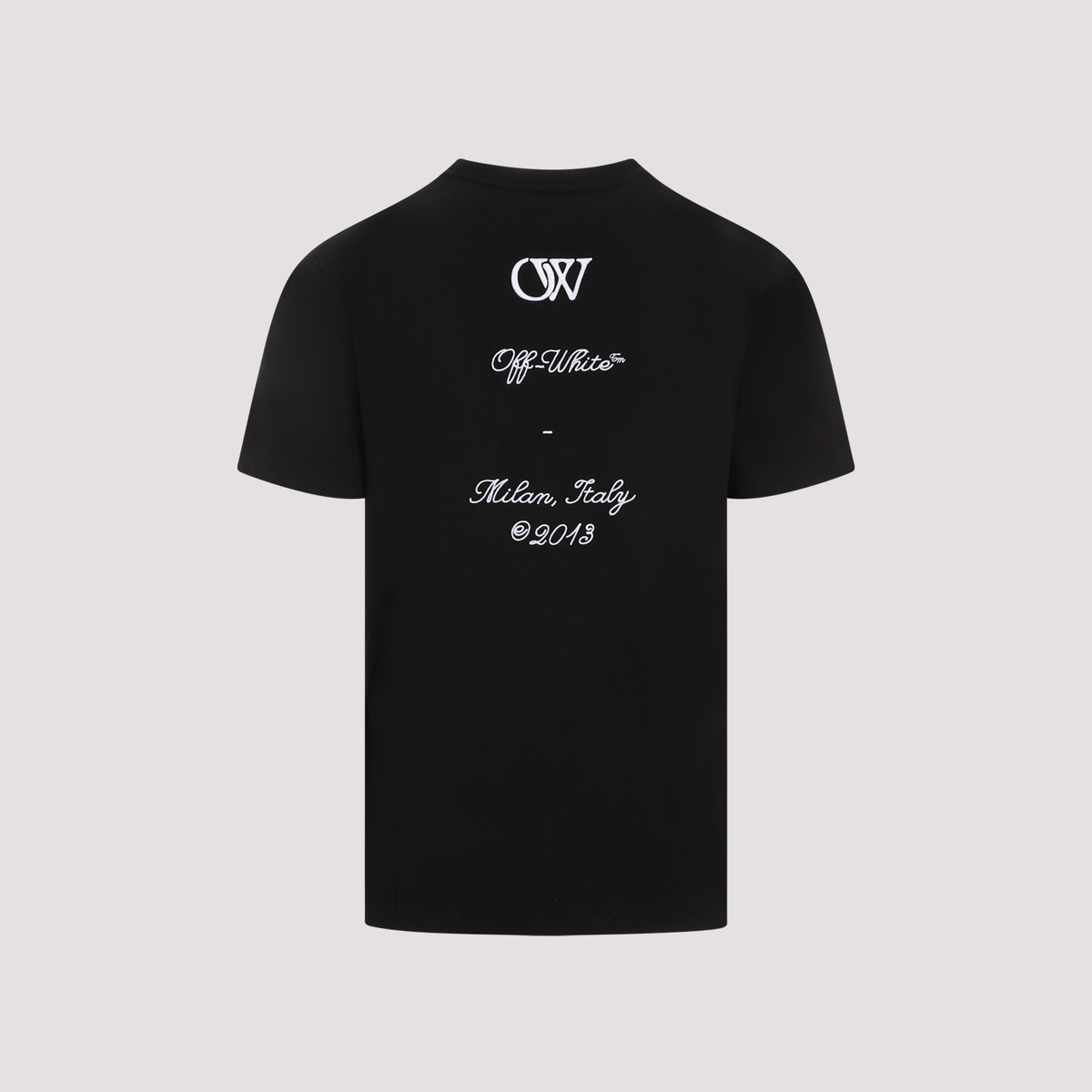Off-White 23 Logo Slim S/S Tee - Black/White | Garmentory