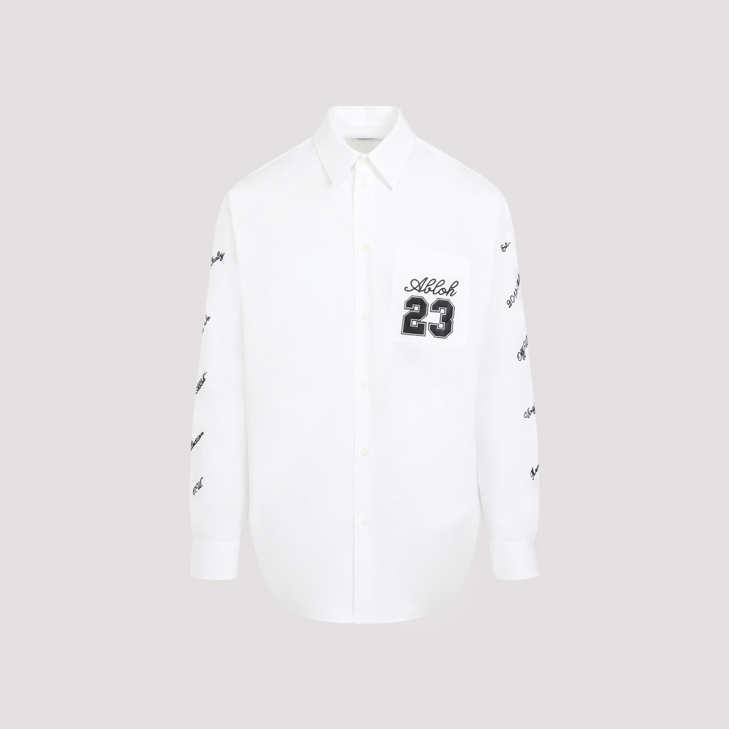 Tシャツ・カットソー Off-White Off White 23 Logo Heavycot Overshirt Off-White 23 Heavycot Cotton Overshirt | Black | FARFETCH CA