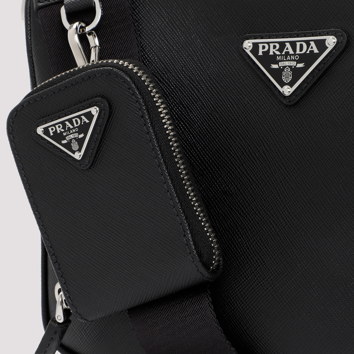 Prada Saffiano Crossbody Bag - Nero | Garmentory