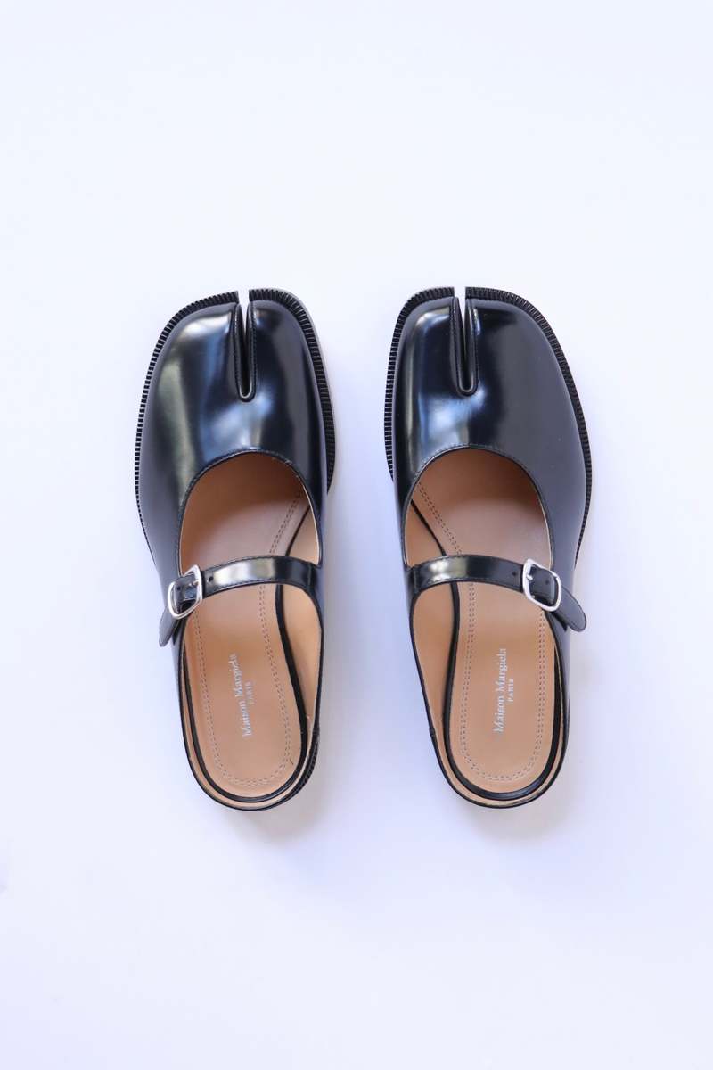 Maison Margiela Tabi City Mary Jane Mule - Black | Garmentory