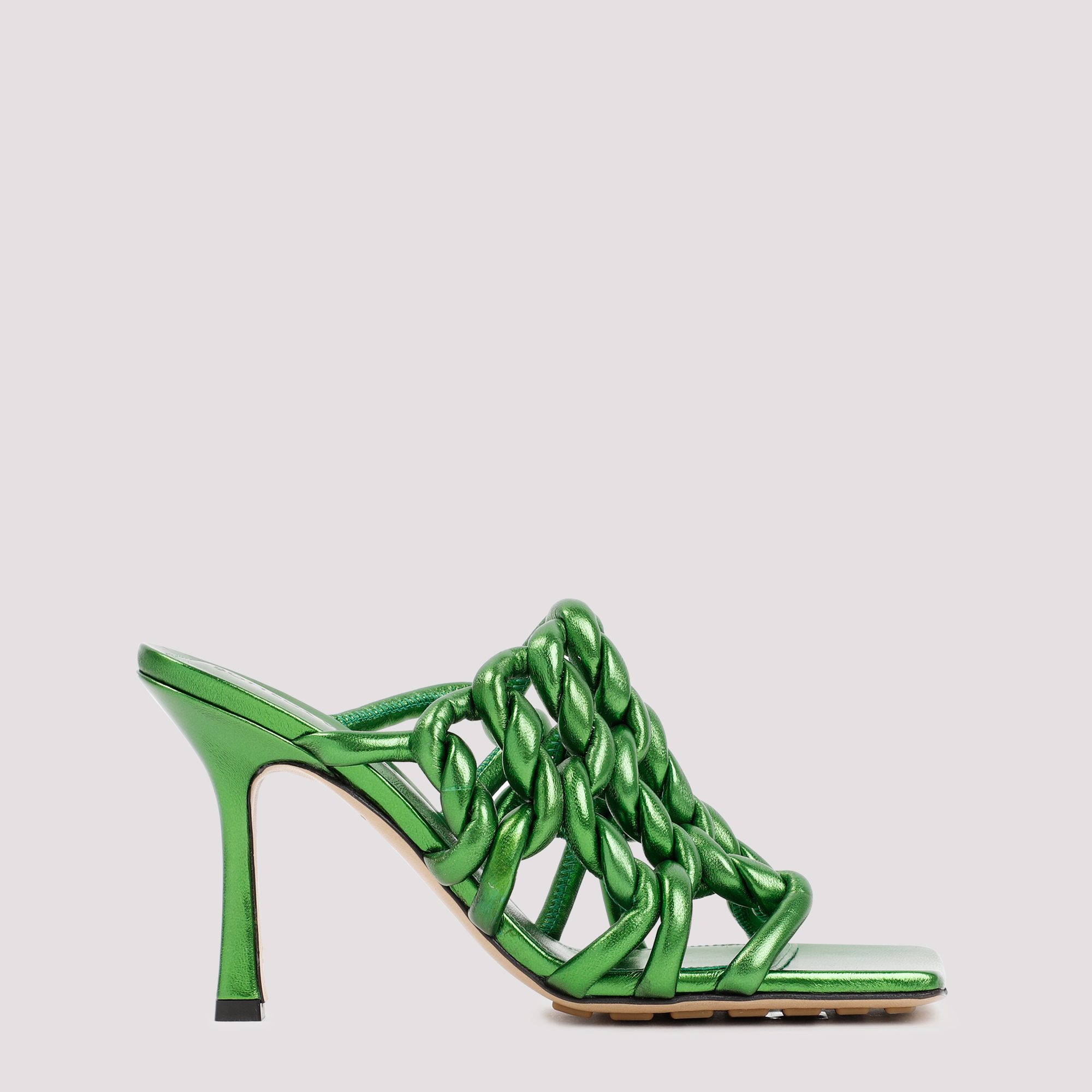 BOTTEGA VENETA Stretch Mule Sandals - Green | Garmentory