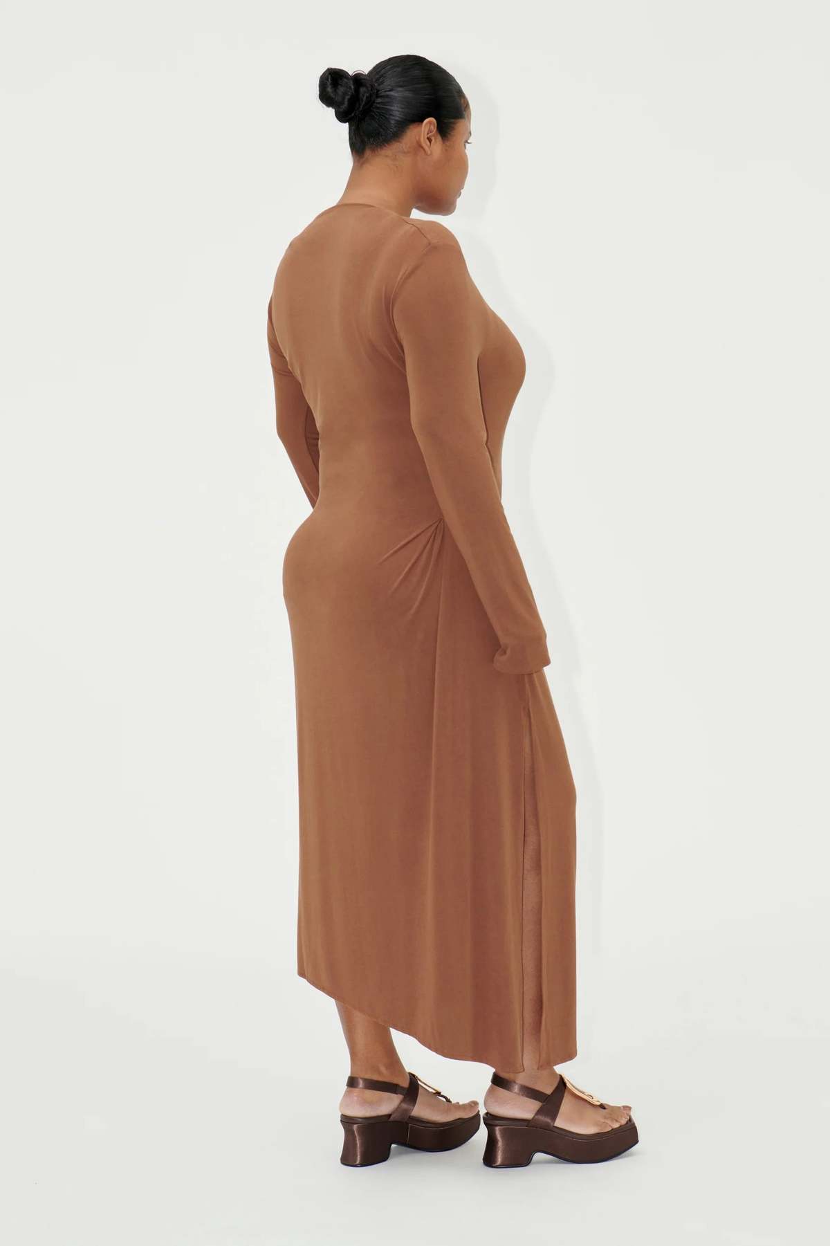 ★韓国人気★Loulouseoul★Goya Brown Dress Audrina Gown – Dress the Population