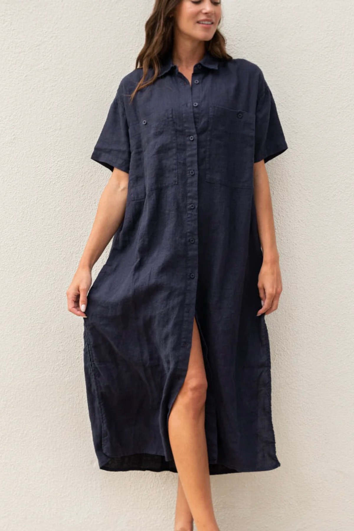left on friday getaway shirt dress Getaway Mini Dress