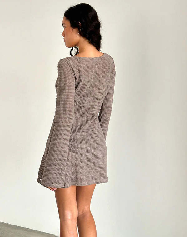 cover up dress long sleeve Ruffled Long Sleeve Cover-Up Dress – ollieeandellie.com