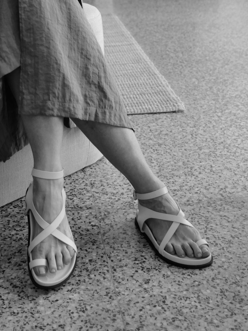 A. Emery Jalen Slim Sandal - Eggshell | Garmentory