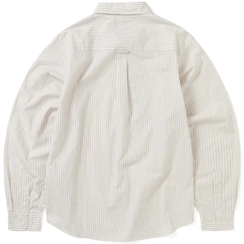ThisIsNeverThat Dsn Striped Shirt - Beige | Garmentory