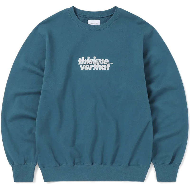 ThisIsNeverThat OL-Logo Crewneck - Light Navy | Garmentory