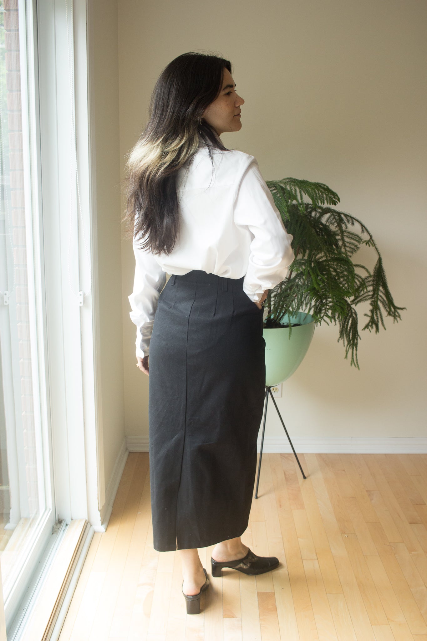 Cloth Collar Big Shirt