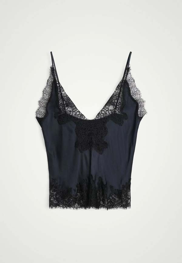サードマガジン　BIRGITTE HERSKIND ブラックキャミソール BIRGITTE HERSKIND Zew Top - Navy | Garmentory