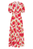 Faithfull the Brand Bellavista Midi Dress - Isadora Floral Red - Thumbnail 5