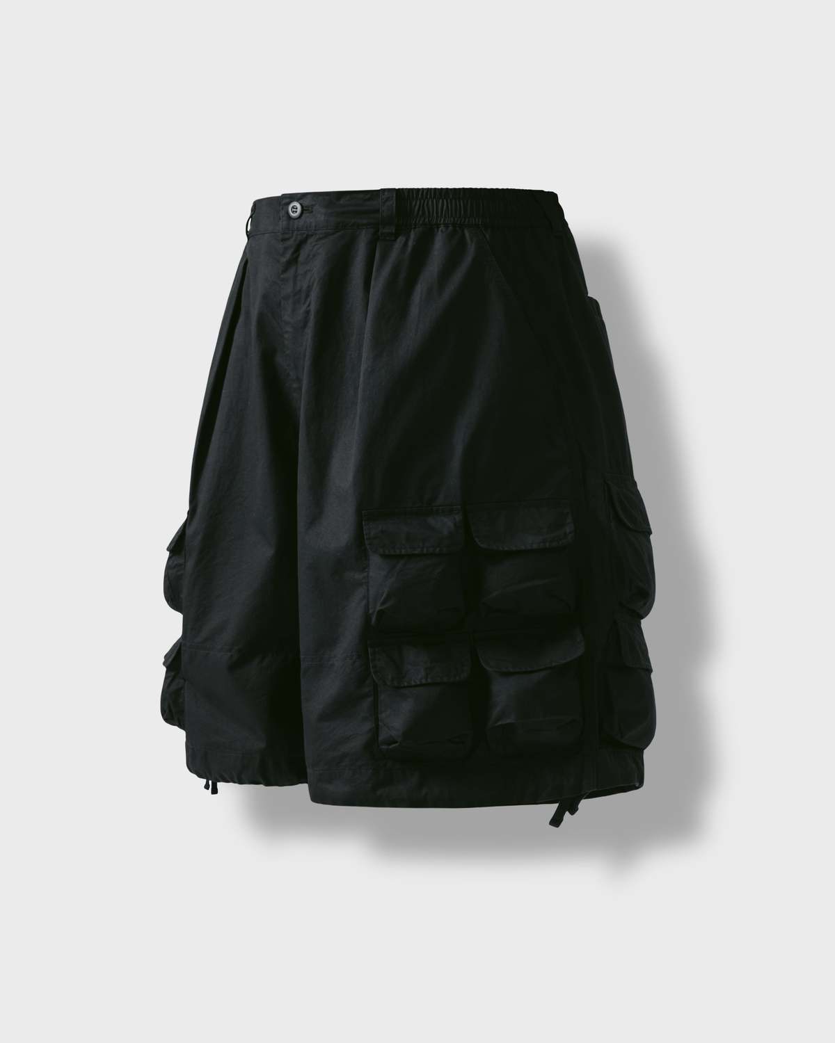 【ANGLAN】25SS★ [AG] Layered Half Fatigue Half Pants AG] Section Color Block Nylon Half Pants - Navy - ANGLAN