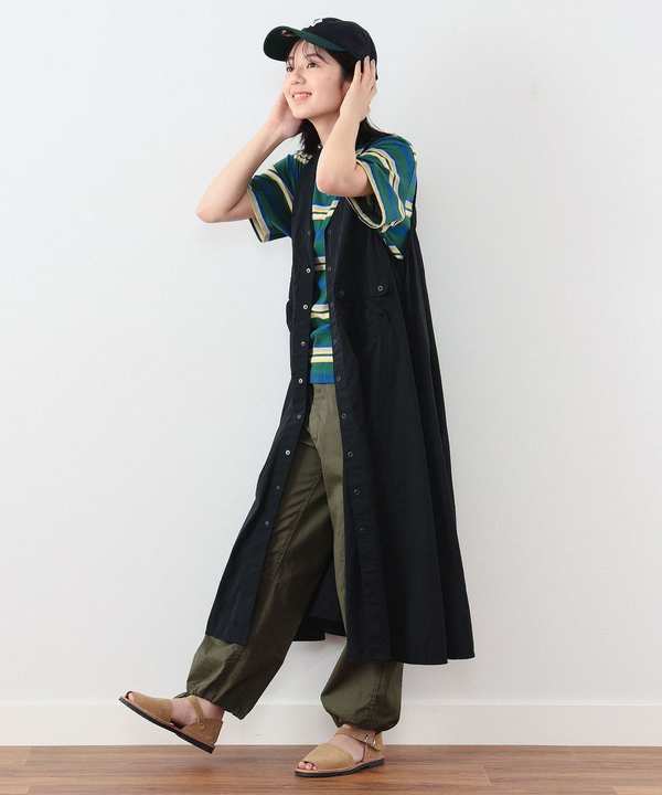 Beams Boy Nylon Tasser Sleeveless Dress - Black Beams Boy Nylon Tasser Sleeveless Dress - Black