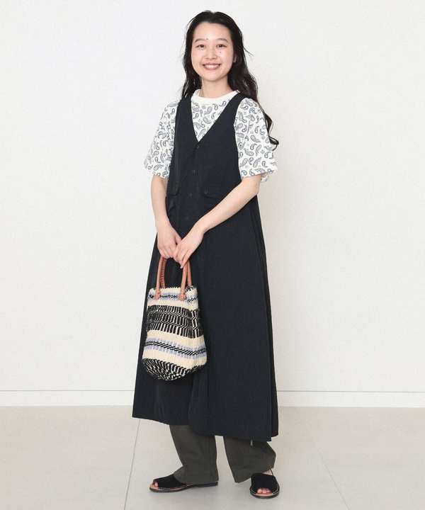 Beams Boy Nylon Tasser Sleeveless Dress - Black Beams Boy Nylon Tasser Sleeveless Dress - Black