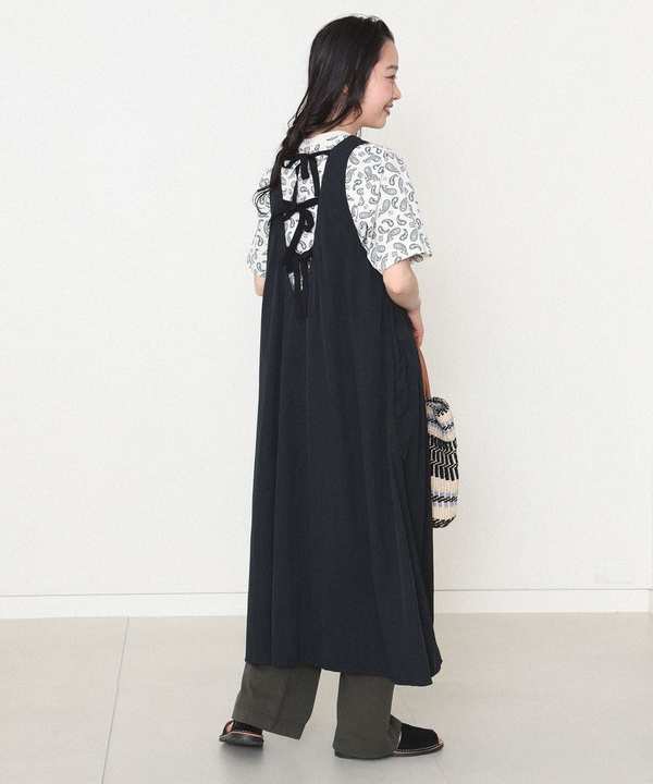 Beams Boy Nylon Tasser Sleeveless Dress - Black Beams Boy Nylon Tasser Sleeveless Dress - Black