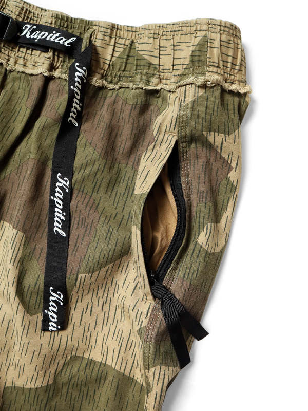 Kapital Ox Rain Camo East Remair Pants - Rcm Camo Green