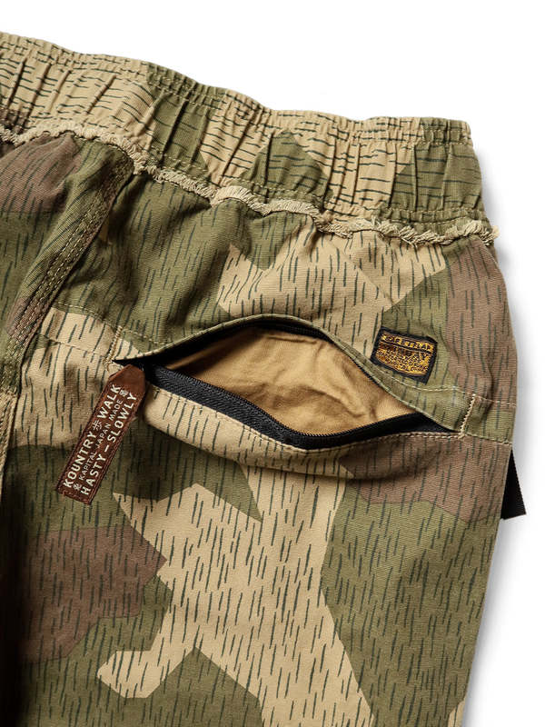 Kapital Ox Rain Camo East Remair Pants - Rcm Camo Green