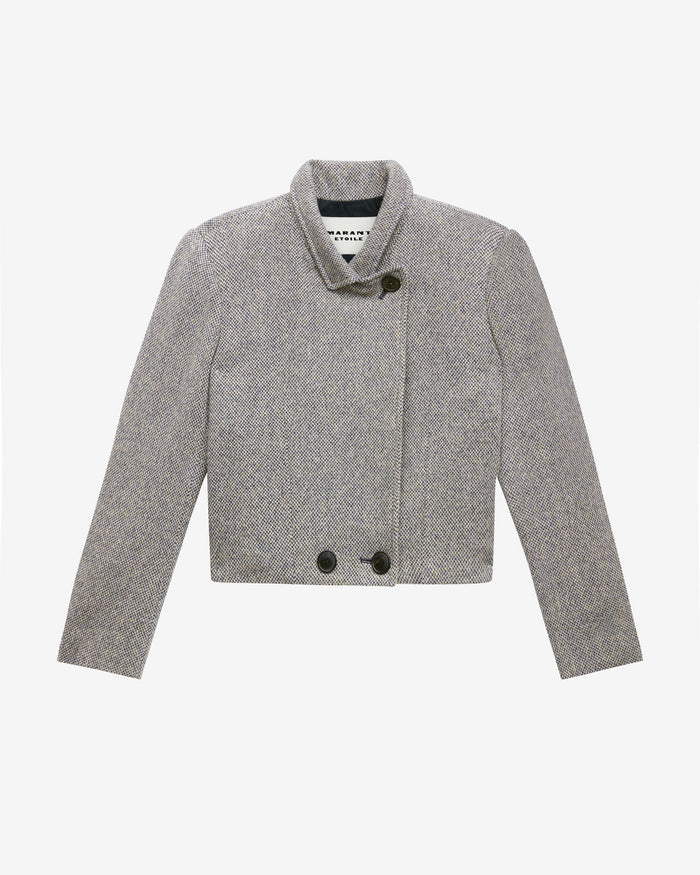 isabel marant etoile Cassidy Jacket - Black/Ecru | Garmentory