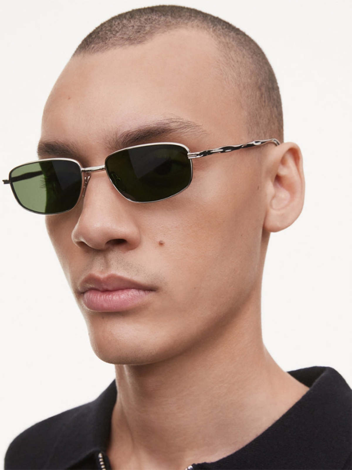 Chimi Atmosphere Silver and Green 90s Y2K Sunglasses Silver Y2K Sunglasses: The Popular New Sunglasses Trend  main image 4
