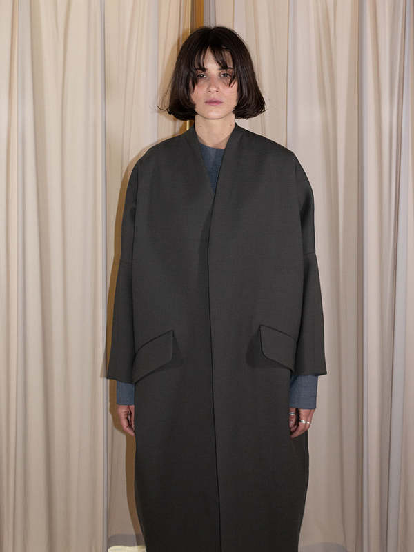 MM6 Maison Margiela Cocoon Coat - Loden | Garmentory