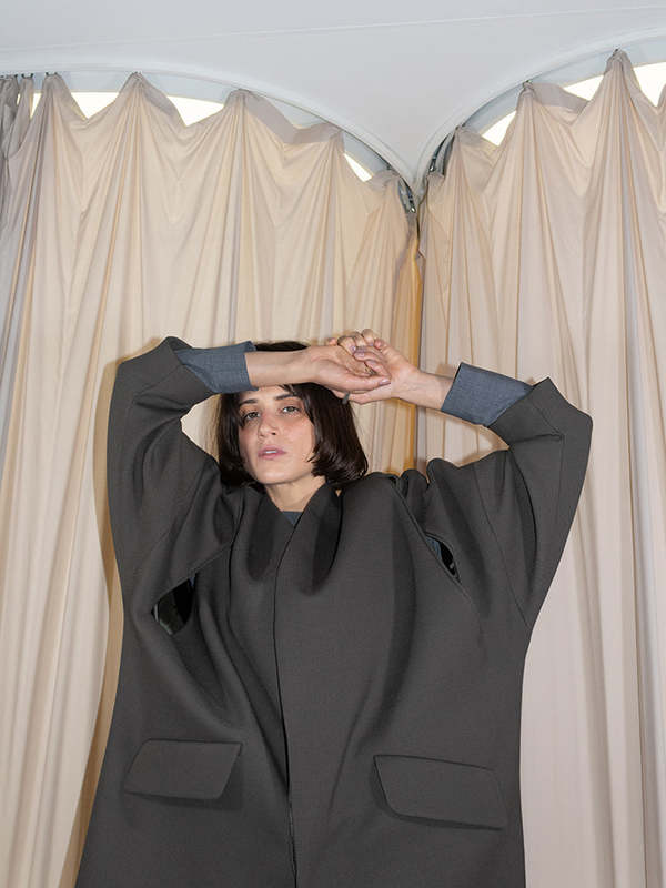 MM6 Maison Margiela Cocoon Coat - Loden | Garmentory