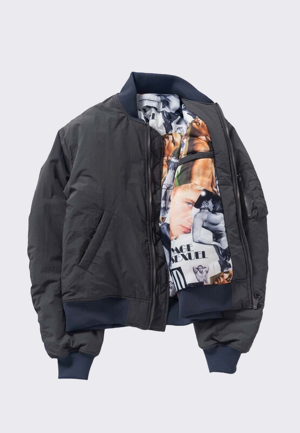 Carne Bollente Hidden Pleasures Bomber Jacket - Grey