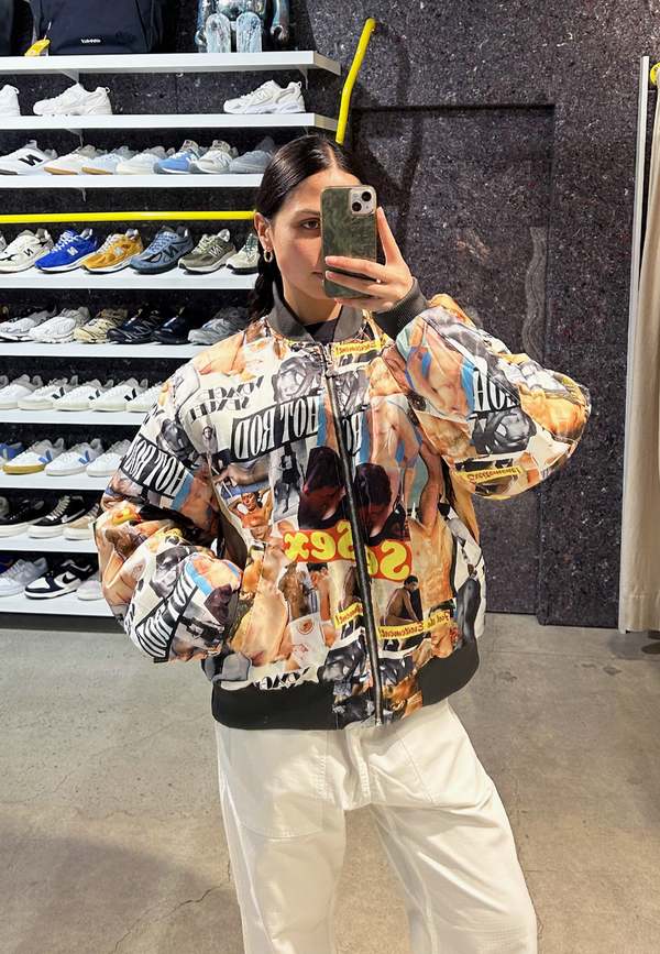 Carne Bollente Hidden Pleasures Bomber Jacket - Grey | Garmentory