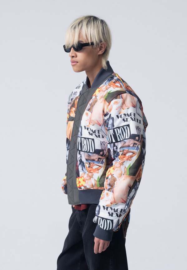 Carne Bollente Hidden Pleasures Bomber Jacket - Grey | Garmentory