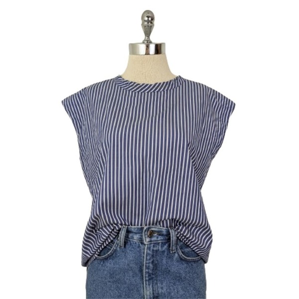 Girls of Dust Poplin Cotton Gardener Top - Mayfair