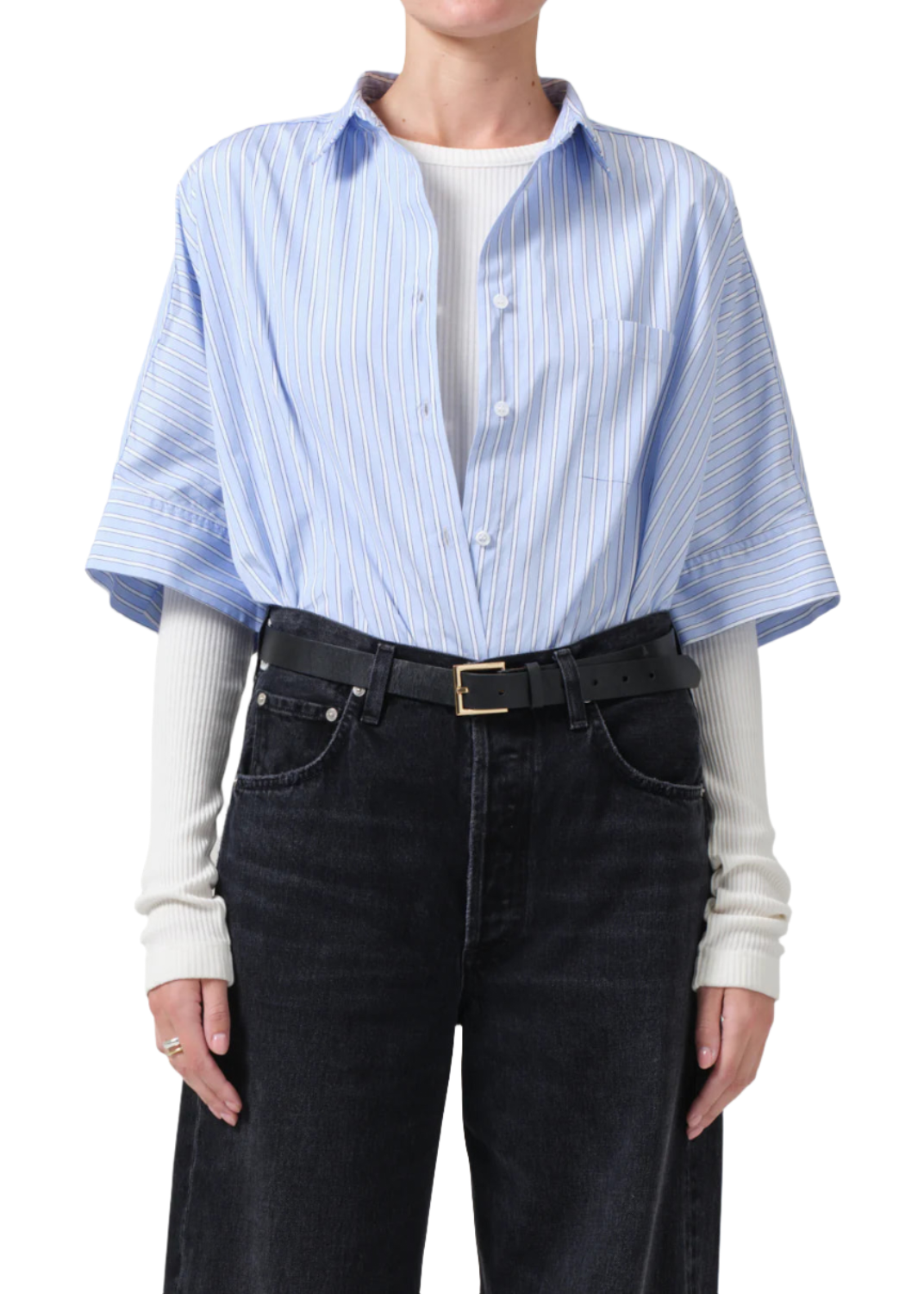Chemise Citizens Of Humanity Claire - Coton Beige - Manches 3/4 - Neuf Avec étiquettes