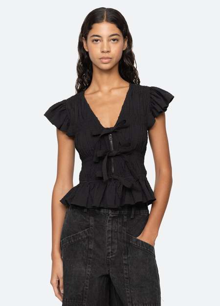 sea santos eyelet top