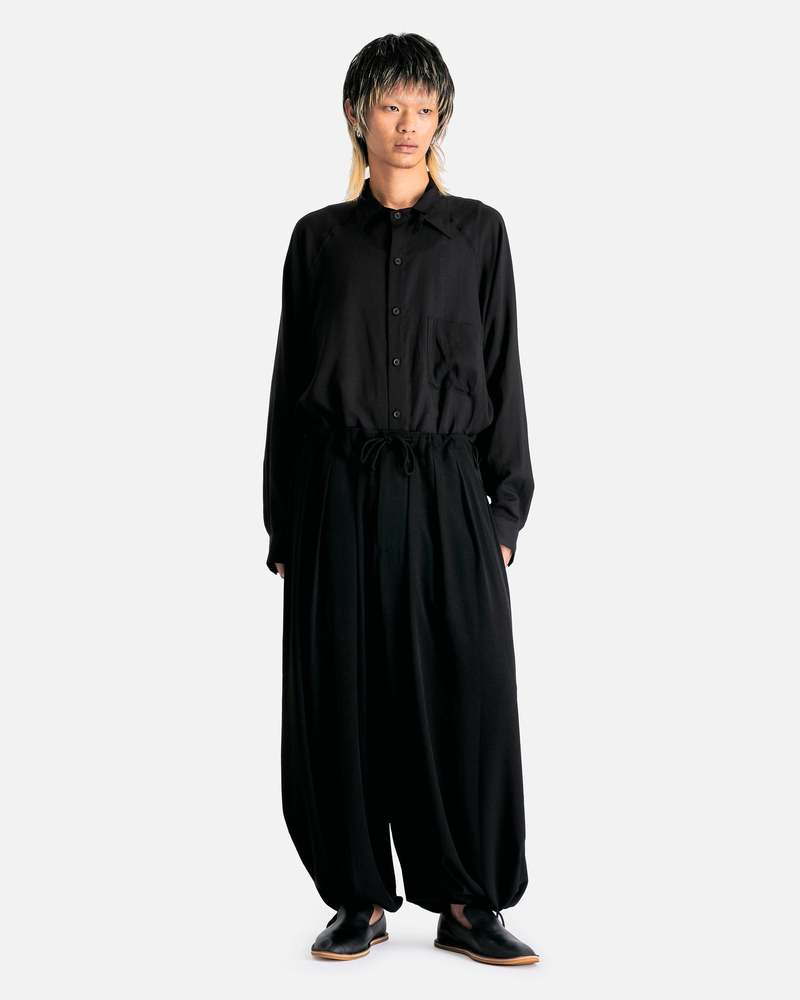 Yohji Yamamoto Pour Homme U Standard Balloon Pants - Black