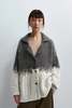 Cordera Silk & Mohair Texture Jacket - Grey/Cream - Thumbnail 1