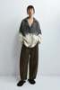 Cordera Silk & Mohair Texture Jacket - Grey/Cream - Thumbnail 2