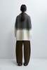 Cordera Silk & Mohair Texture Jacket - Grey/Cream - Thumbnail 3