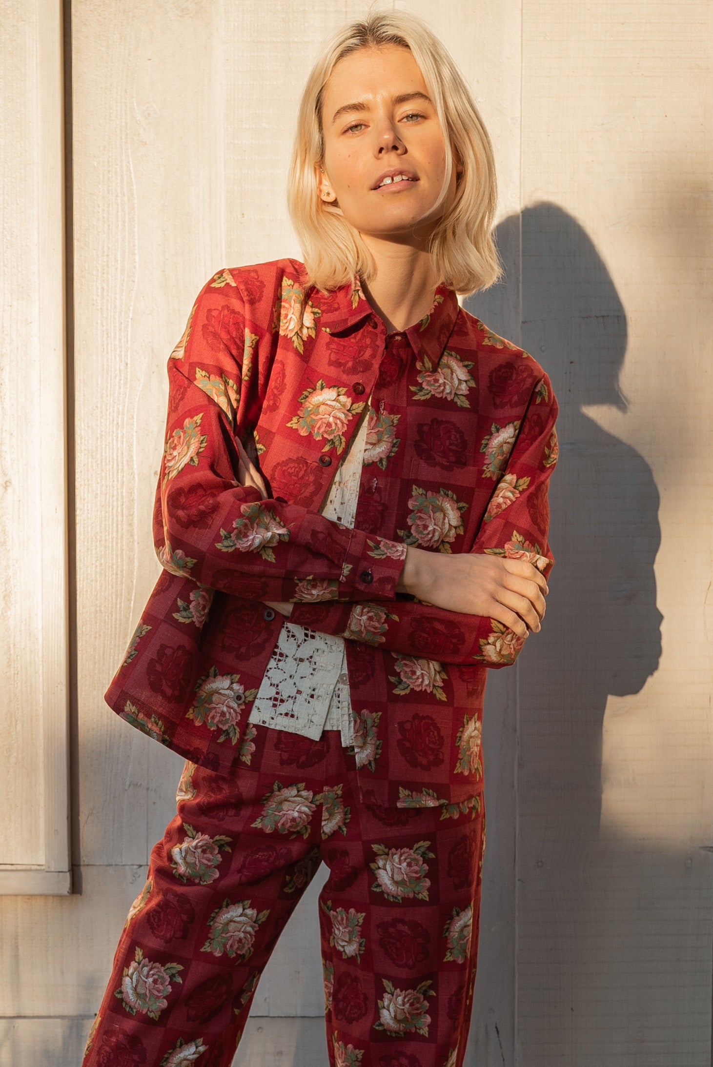 Red Roses Jess Jess Meany Laguna Jacket - Red Roses | Garmentory