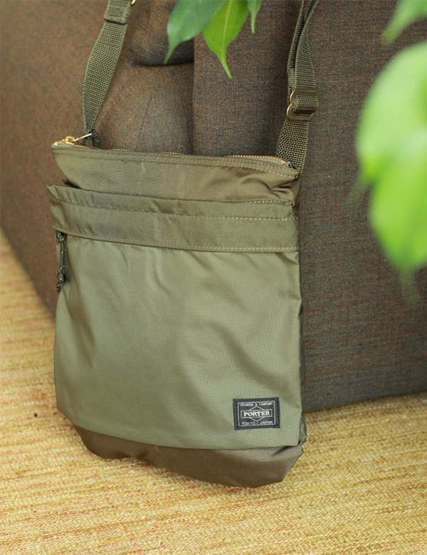 Porter Yoshida & Co Small Force Shoulder Bag - Olive Drab | Garmentory