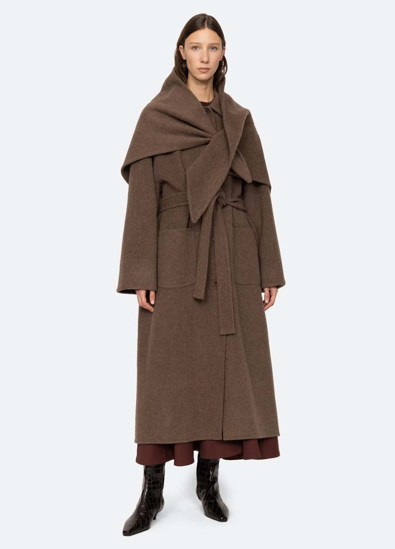 【関税込み】SEA NY ブラウン Viv コート Sea NY Viv Coat - Brown/Pine | Garmentory