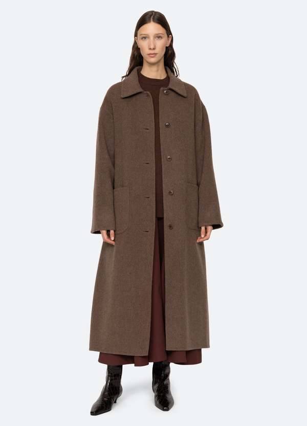 【関税込み】SEA NY ブラウン Viv コート Sea NY Viv Coat - Brown/Pine | Garmentory