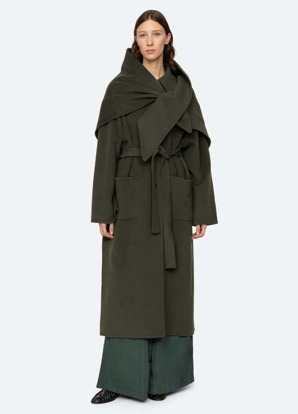 Sea NY Viv Coat - Brown/Pine | Garmentory