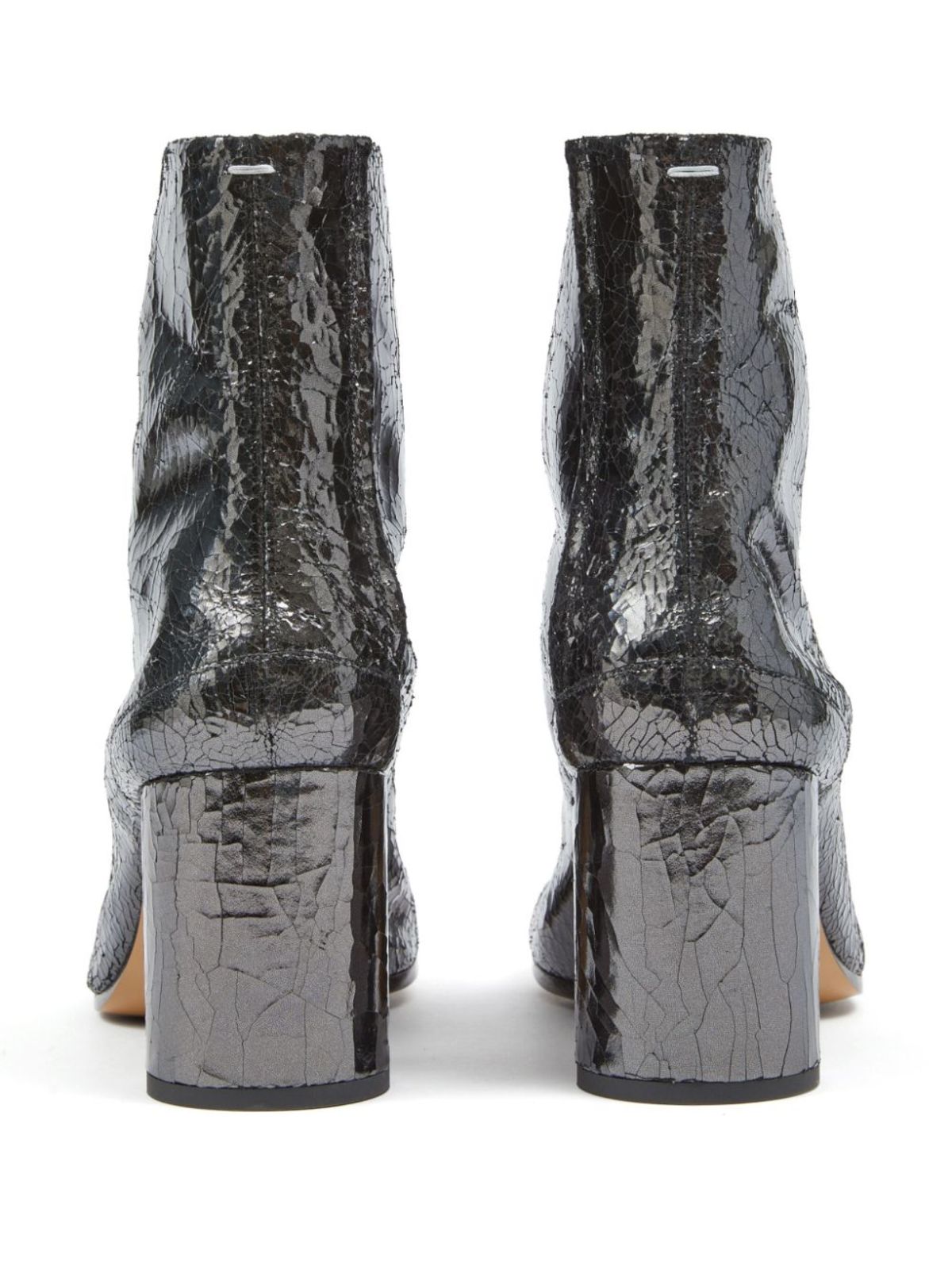 ショートブーツ・ブーティ MAISON MARGIELA Tabi Mirror Ankle Boot Maison Margiela Tabi 80mm mirror-effect Ankle Boots | Silver
