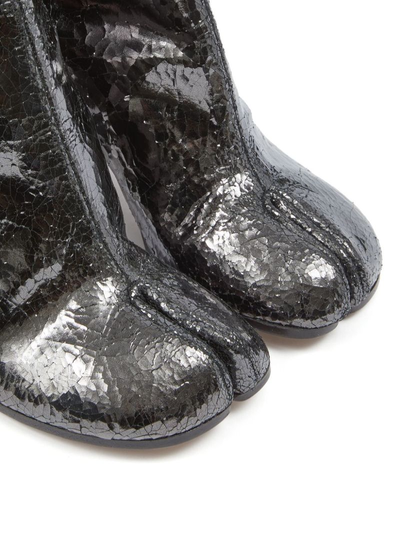 ショートブーツ・ブーティ MAISON MARGIELA Tabi Mirror Ankle Boot Maison Margiela Tabi 80mm mirror-effect Ankle Boots | Silver