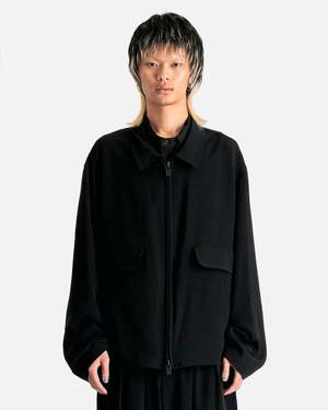 Yohji Yamamoto Pour Homme A Zipper Blouson - Black | Garmentory