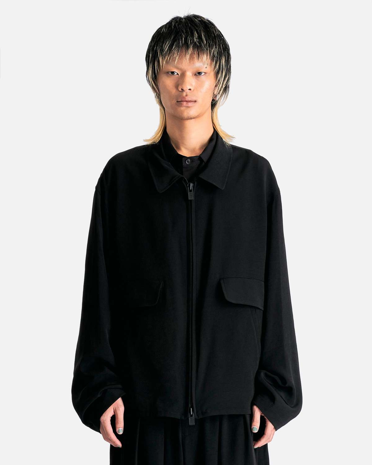 ジャケット・アウター archive IMPERMEABLE Yohji Yamamoto coat A-Zipper-Blouson-in-Black-