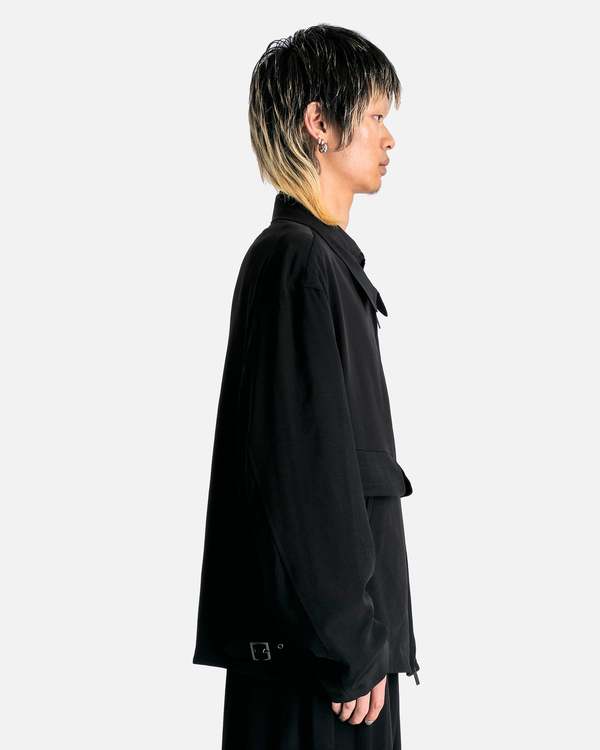 Yohji Yamamoto Pour Homme A Zipper Blouson - Black | Garmentory