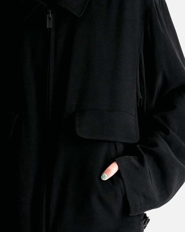 Yohji Yamamoto Pour Homme A Zipper Blouson - Black | Garmentory