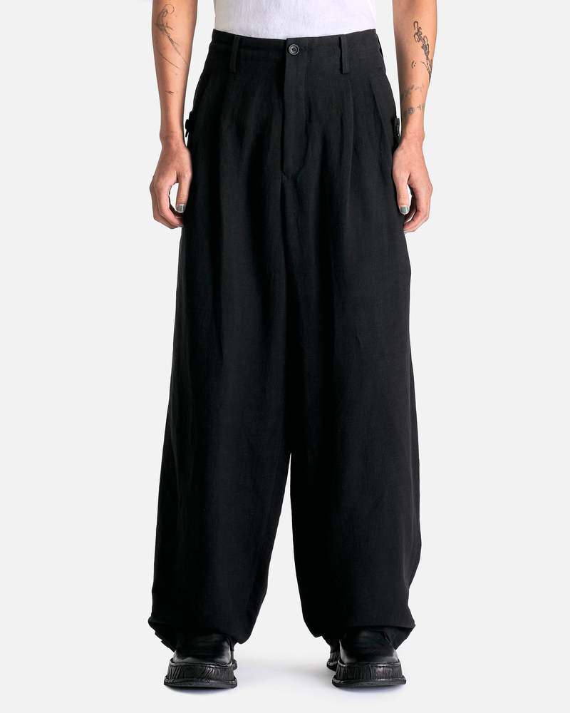 Yohji Yamamoto Pour Homme J Tab Pants - Black | Garmentory