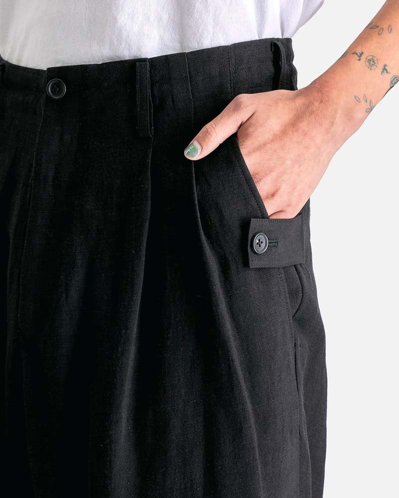 Yohji Yamamoto Pour Homme J Tab Pants - Black | Garmentory