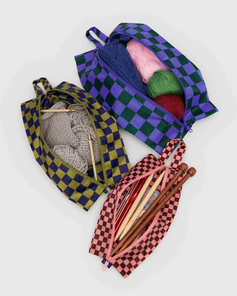 BAGGU 3D Zip Set - Jewel Checks | Garmentory