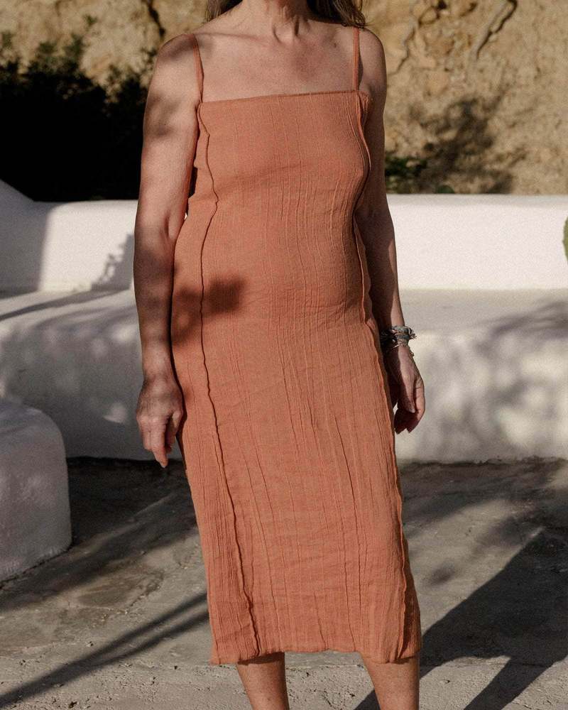 「gg0909」baserange shok dress Shok Slip Dress in Assortment | Crinkle linen | en | Baserange